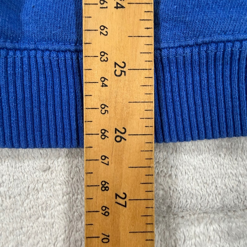Year 2000 Sweatshirt Mens XL Blue Embroidered Globe Vintage Y2K Made In Canada - Picture 8 of 10